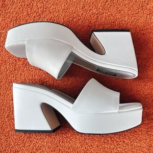 Nine West Chunky Platform Heels